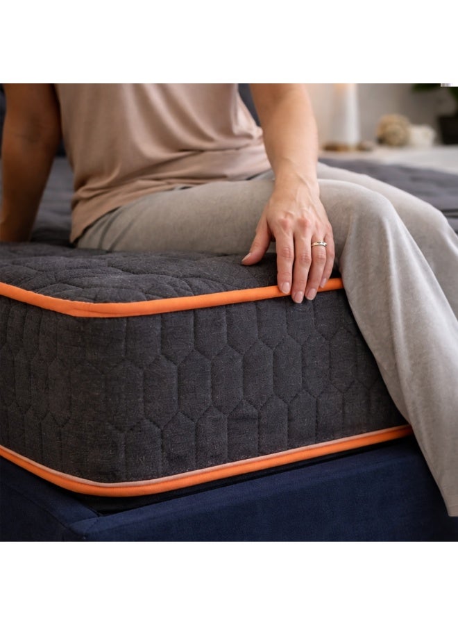 REXAL HOME Euro Quattro 20 cm Pocket Spring Hybrid Mattress with Cooling Gel-Infused Memory Foam, Medium Firm Comfort & Pressure Relief – Super King 200 × 200 cm - Image 3